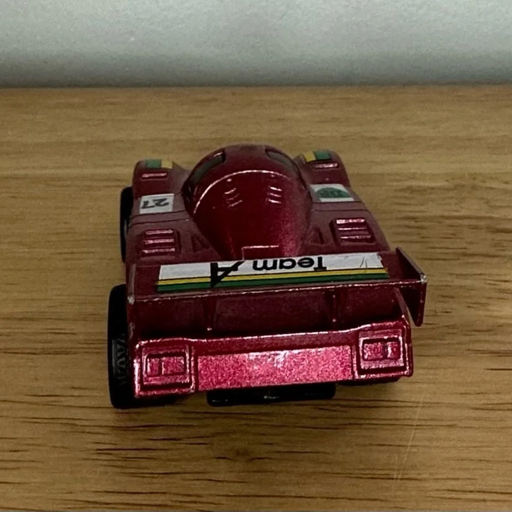 Red Maroon Team A 27‎ Shiny Metal Toy Race Car